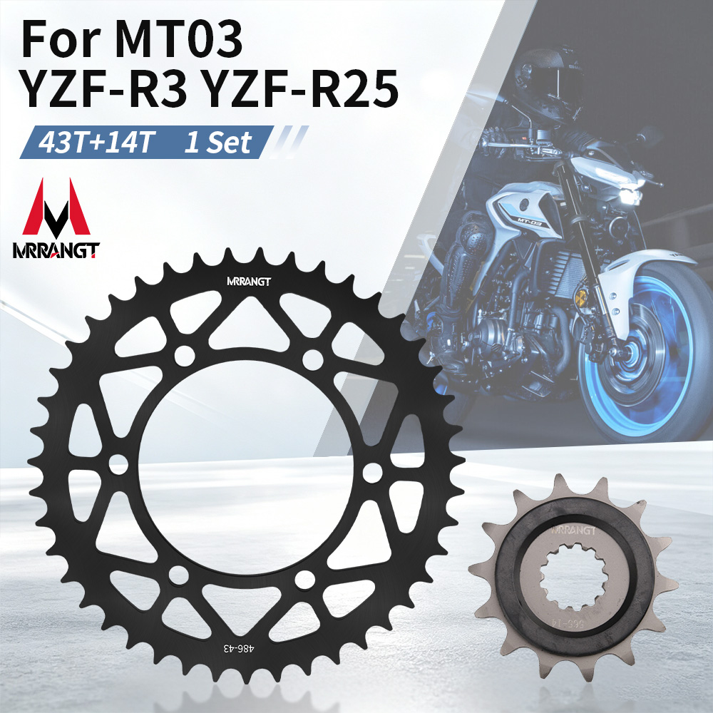 Titanium Motorcycle Rear Sprocket 520 - MRRANGT Motorrad 520 Kettenantriebskomponenten 43 Zähne